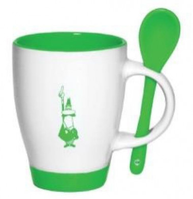 Bialetti Becher mit Löffel - grün