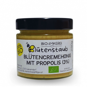 BIO-Blütencremehonig mit Bio-Propolis (3%)