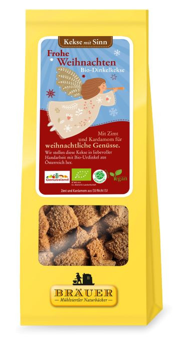 Bio Dinkelkekse "Frohe Weihnachten"