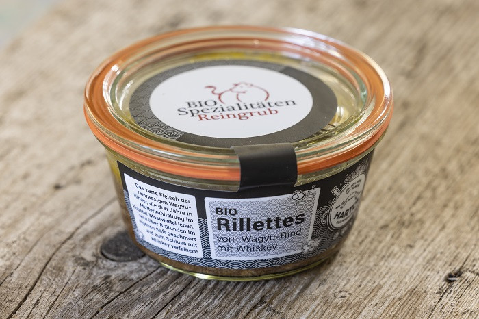 Bio Rillettes mit Whiskey vom Wagyu Rind