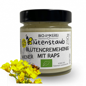 Bio-Wiener Blütencremehonig mit Raps