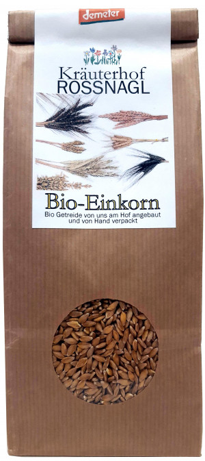 Einkorn Korn, Demeter, Bio, 500g, ganzes Korn