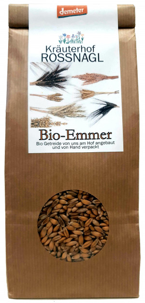 Emmer Korn, Demeter, Bio, 500g, ganzes Korn