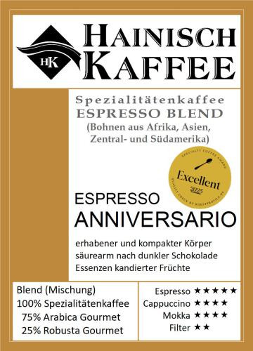 Espresso Anniversario (250g) gemahlen für Karlsbader Kanne