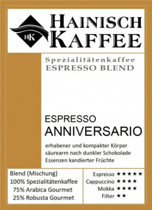 Espresso Anniversario (500g - Kaffeebohnen)