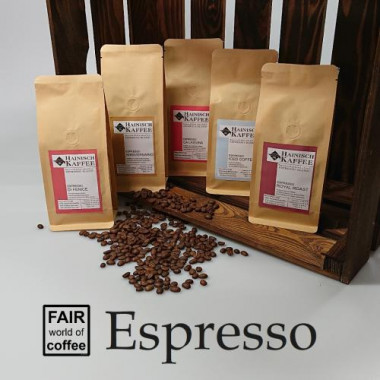 Espresso Kennenlernpaket (5 x 250g) gemahlen für Filterkaffee