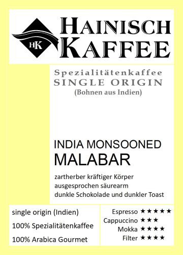India Monsooned Malabar (250g) gemahlen für Filterkaffee
