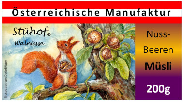 Knabbernuss-Müsli: Waldbeeren (glutenfrei)