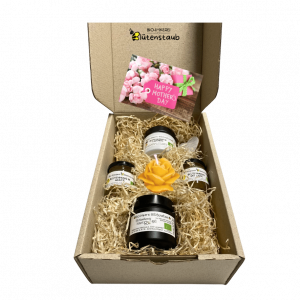 Geschenkkarton, mit feinstem BIO-Honig