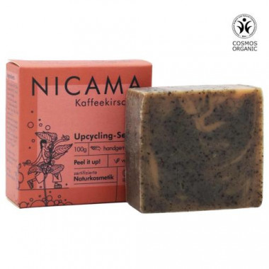 NICAMA - Upcyclingseife mit Kaffekirsche (100g)
