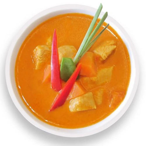 Rotes Thai Curry mit Hühnerfilet