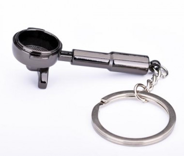 Schlüsselanhänger Portafilter schwarz
