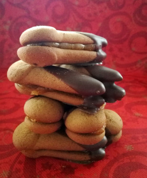 Schoko Lebkuchen Kekse mit Marmelade 400g