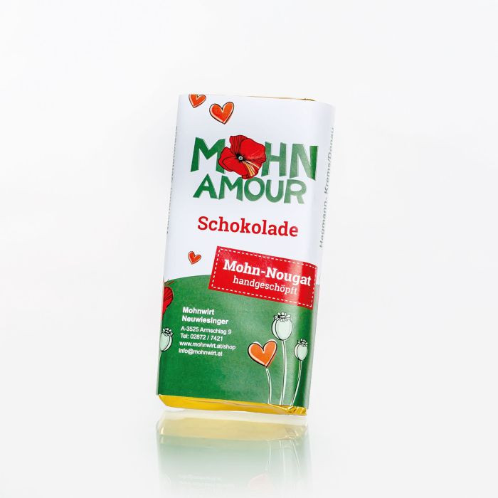 Schokolade "Mohn-Nougat" 65g