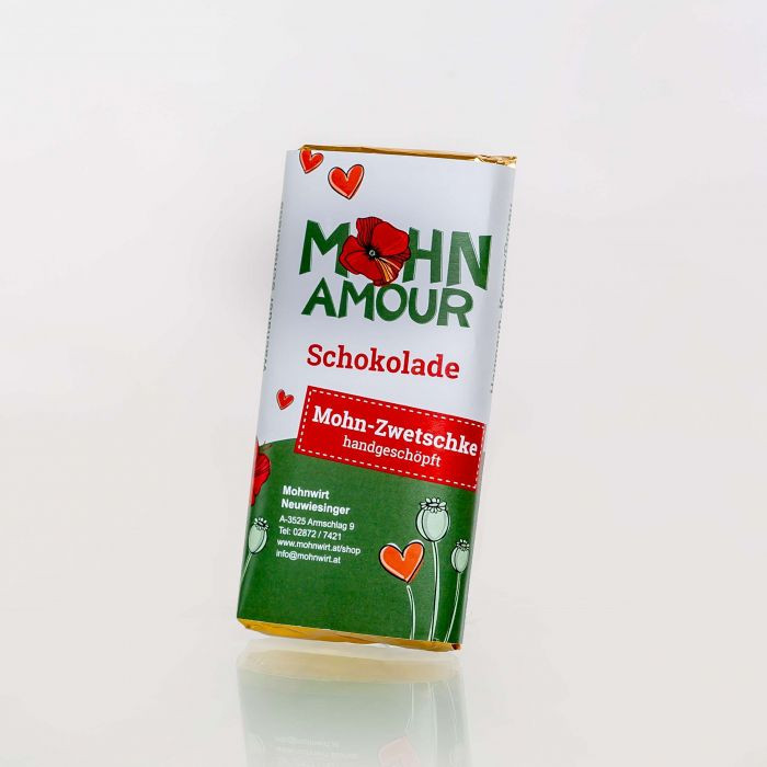 Schokolade "Mohn-Zwetschke" 65g