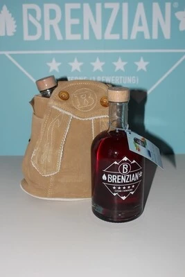 Lederhosentasche mit 2 x 500 ml BRENZIAN und Rezeptheft