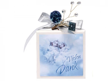4 Fruchtpralinen Weißröckchen (Geschenk)