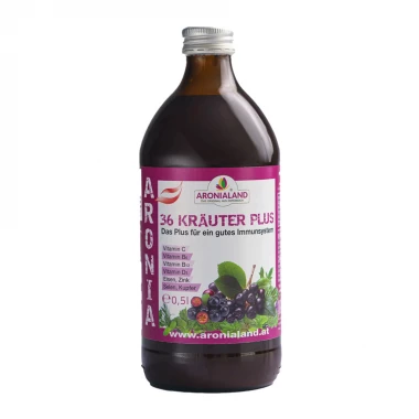 Aronia 36 Kräuter Saft Plus 500 ml