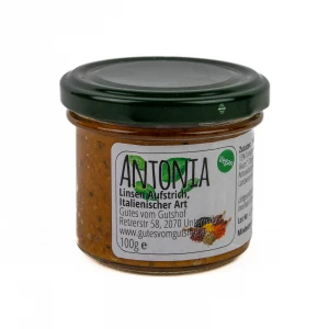 Aufstrich „Antonia“ Linsen-gegrillter Paprika