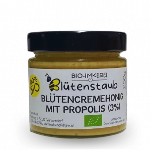 BIO-Blütencremehonig mit Bio-Propolis (3%)