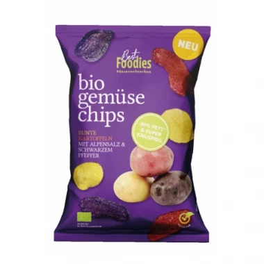 Bio Gemüsechips – Bunte Kartoffeln