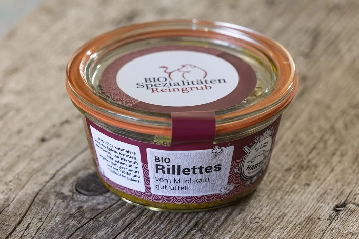 Bio Rillettes  vom Kalb mit Trüffeln