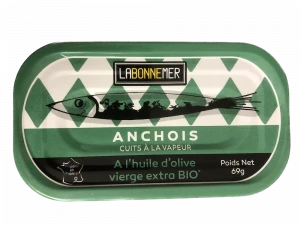 "Ferrignon/LaBonneMer"-Sardellen in biologischem, nativem Olivenöl extra