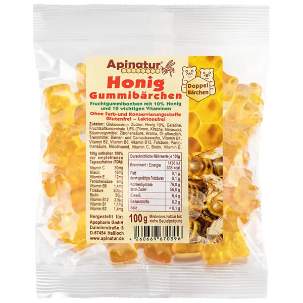 Gummibärchen mit 11 % Honig