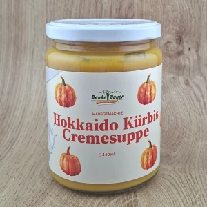 Aktion: Hausgemachte Kürbiscremesuppe - 440ml (statt 6,99)