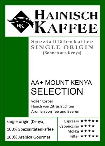 Kenya AA Plus Mount Kenya Selection (250g) gemahlen für Filterkaffee