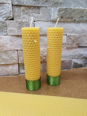 Kerze aus Bienenwachs