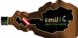 emil 1868 Kräuter Likör 20%vol 700ml Österreich Flasche