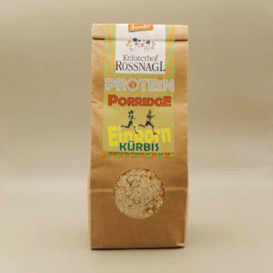 Kürbis Protein Porridge mit Einkornflocken