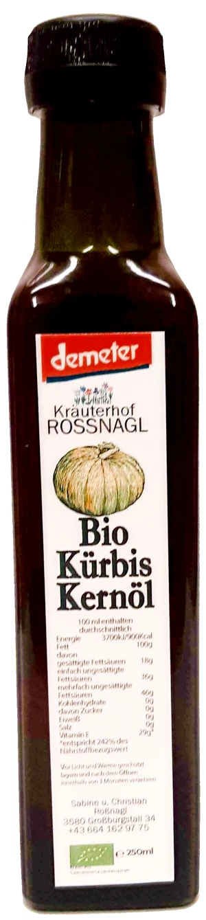 Kürbiskernöl, Demeter, Bio, 250ml