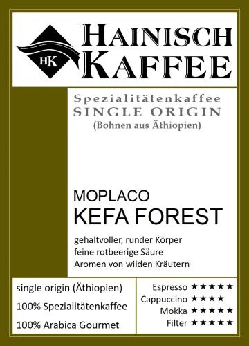 Moplaco Kefa Forest Kaffee (250g) gemahlen für Karlsbader Kanne