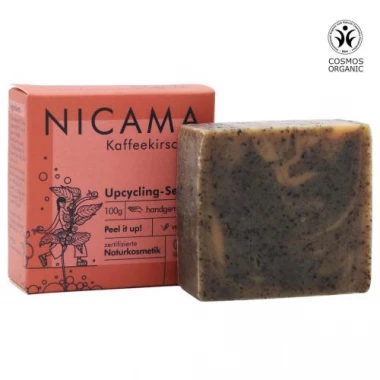 NICAMA - Upcyclingseife mit Kaffekirsche (100g)