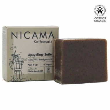 NICAMA - Upcyclingseife mit Kaffesatz (100g)