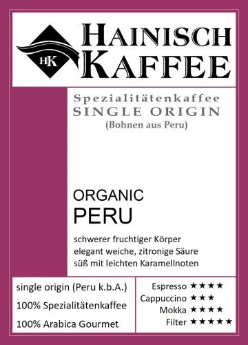 Organic Peru (250g) ganze Bohne