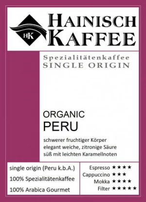 Organic Peru Kaffee (500g - Kaffeebohnen - AT-BIO-401)