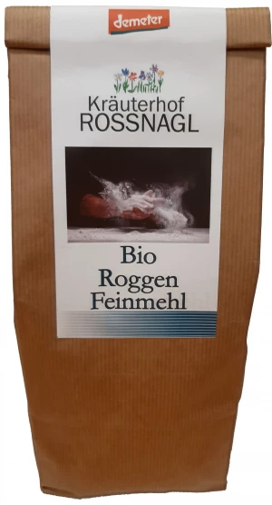 Roggen Feinmehl, Demeter, Bio, 1000g