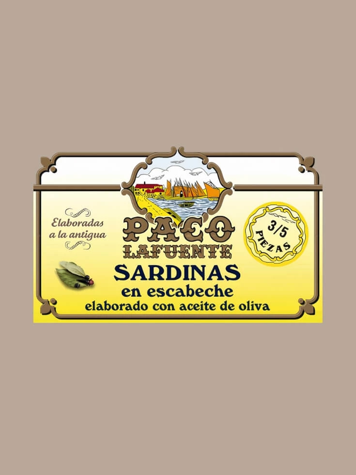 Sardinen in Escabeche mit Olivenöl – Paco Lafuente