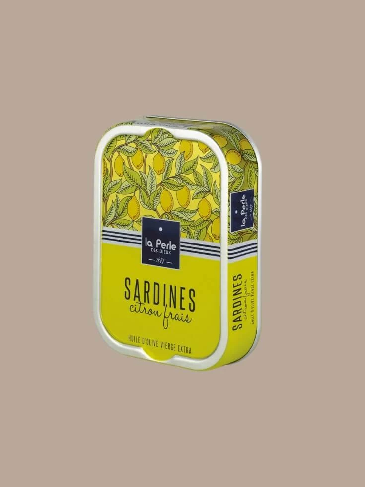 Sardinen in nativem Olivenöl extra mit frischer Zitrone – La Perle des Dieux