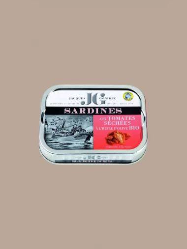 Sardinen mit getrockneten Tomaten und Bio-Olivenöl