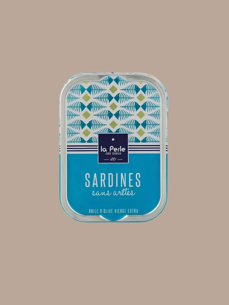 Sardinen sans arêtes (ohne Gräten), in nativem Olivenöl extra – La Perle des Dieux