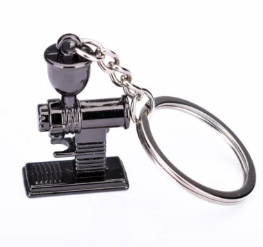 Schlüsselanhänger Kaffeemühle schwarz