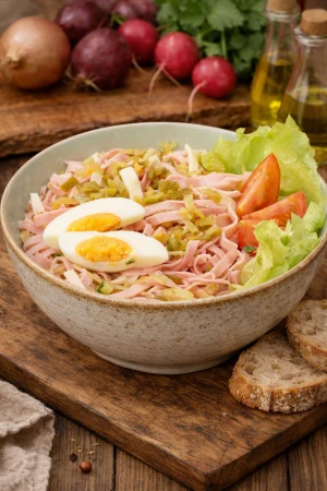 Schweizerwurstsalat 250g – Klassischer Wurstsalat mit Käse