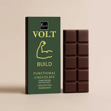 VOLT Build – Zartbitterschokolade mit funktionalen Zutaten