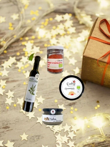 Weihnachten – kleine feine Bio-Genussbox #11 – Basilikumöl, Aufstriche und Piment d’Espelette