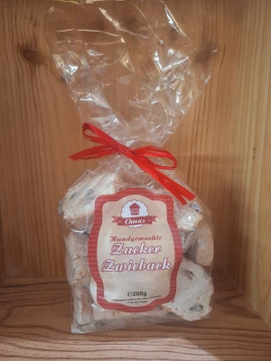 Zucker-Zwieback mit Bourbon Vanille